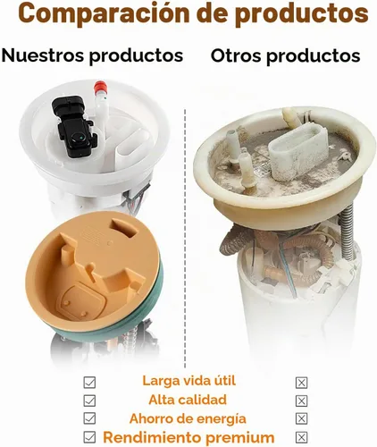 Vista 7 de Conjunto de Bomba de Combustible Compatible con 2003-2005 Mercedes-Benz E320 2006-2009 E350 E500 CLS500 CLS550 W211 Izquierda y Derecha 3.2L 3.5L