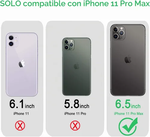 Vista 2 de JJGoo Funda compatible con iPhone 11 Pro Max, transparente, suave, a prueba de golpes, delgada, funda protectora delgada para teléfono de 6.5