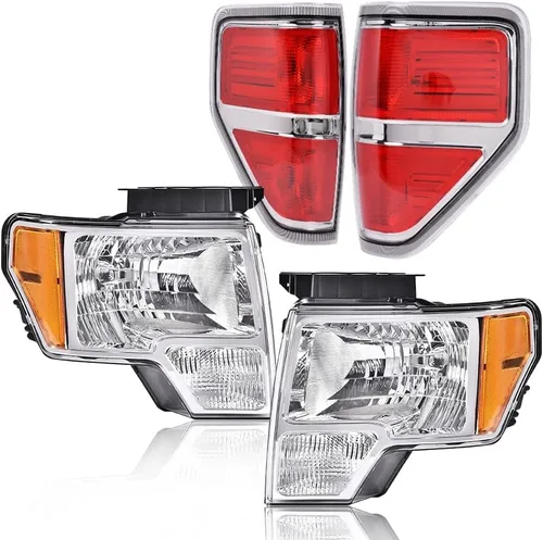 Vista 12 de PIT66 Conjunto de faros y luces traseras para Ford F150 2009-2014