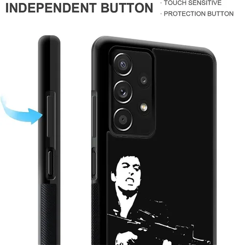 Vista 6 de Funda compatible con Samsung Galaxy A13 4G, muerde tus dientes, diseño de patrón increíble, a prueba de golpes, antiarañazos, carcasa trasera