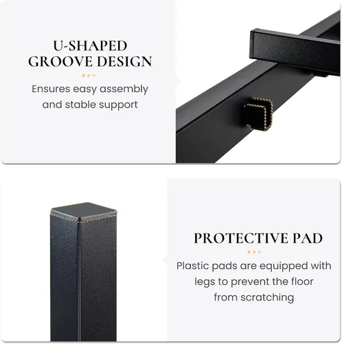 Vista 6 de SHA CERLIN Base de cama de plataforma metálica de tamaño individual de 14 pulgadas con cabecera y estribo de madera, base de colchón, no necesita