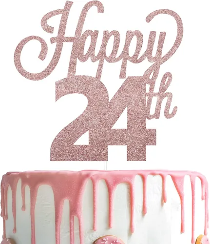 Vista 42 de LINGTEER - Decoración para pastel con texto "Happy Birthday 100", color negro