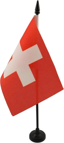 Vista 87 de AZ FLAG Aland Table Flag 4x6 in 100D Polyester Plastic Base Indoor use Finnish 15x10 cm desk flag stitched finish with reinforced edges with