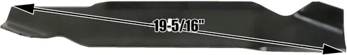 Vista 3 de USA Mower Blades 6 MTD610SBP Elevador alto estándar para MTD Bolens Troy-Bilt Massey Ferguson 942-0610 742-0610 Longitud 19-5/16 pulgadas. Ancho 3