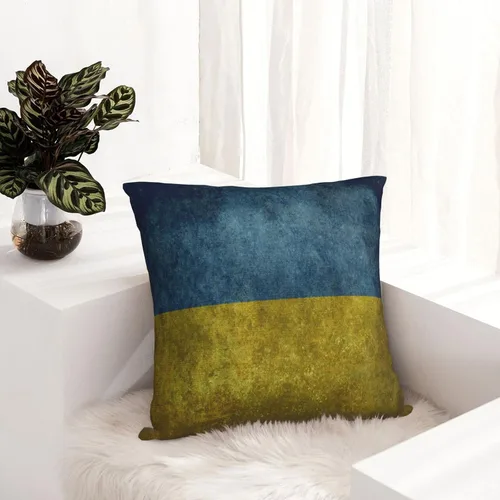 Vista 6 de Fundas de almohada con la bandera nacional de Ucrania, fundas de almohada decorativas de 18 x 18 pulgadas, funda de almohada para decoración al aire