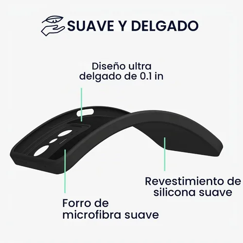 Vista 2 de kwmobile Funda compatible con Xiaomi 11T/11T Pro Case - Funda protectora delgada de silicona TPU para teléfono - Negro