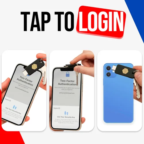 Vista 6 de GoTrust Idem Key C, Llave de seguridad certificada NFC y FIDO2 L2, USB-C, Autenticación de dos factores de múltiples protocolos, Resistente al agua