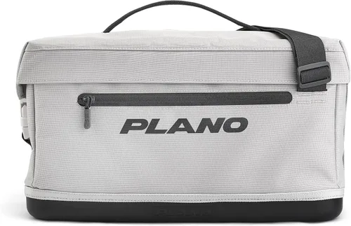 Vista 15 de Plano Bolsa de aparejos de pesca de vanguardia para fines de semana, base impermeable moldeada, almacenamiento espacioso, mangas de herramientas