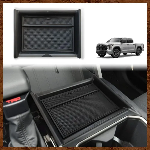 Vista 11 de Muslogy Organizador de consola central y caja de almacenamiento de palanca de cambios compatible con Toyota Tundra 2022 2023 2024 2025, accesorios