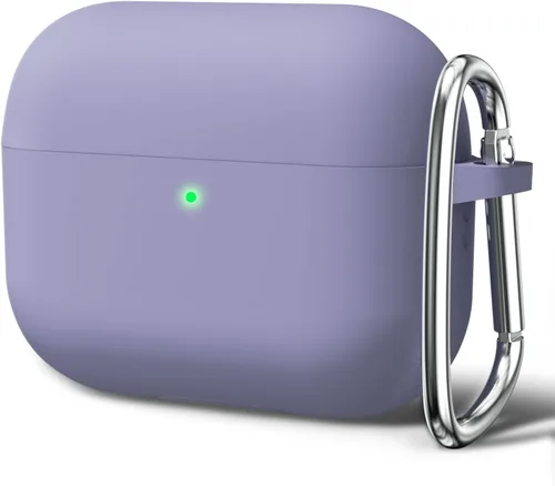 Vista 29 de Oakxco Funda de silicona para Airpods 3, bonita funda rígida femenina para Airpods de 3ª generación con llavero, gel de goma colorido suave de TPU
