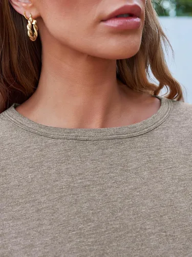 Vista 34 de SUNBS Paquete de 3 camisas de manga larga para mujer, ajuste holgado, ropa de otoño, ropa de moda 2025, camisetas básicas de entrenamiento, trajes