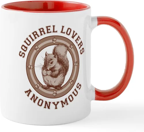 Vista 23 de CafePress Taza navideña de ardilla de 11 oz (11.0 fl oz) taza de café de cerámica