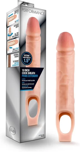 Vista 10 de Blush Novelties, Performance - Extensor de vaina de pene ultra suave X5 Plus de 9 pulgadas – Extiende tu pene de 0.5 pulgadas – Grosor hasta 1.5