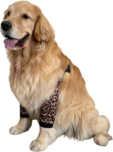 Vista 9 de Protector de codo para perro, coderas con almohadilla de malla para perros medianos y grandes para evitar lamer heridas (automóvil, 4XL)