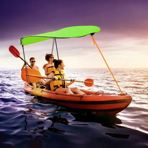 Vista 4 de KUUQA Toldo para kayak y canoa para una sola persona