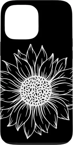 Vista 23 de iPhone 16 Cute and Beautiful White Flower of Sunflower Case