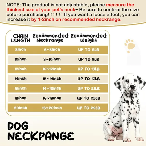 Vista 3 de LEIFIDE Collar de Cadena para Perro con Enlace de Diamante Collar para Cachorros de 12 mm de Ancho Collar de Metal para Gatos Collar de Cristal