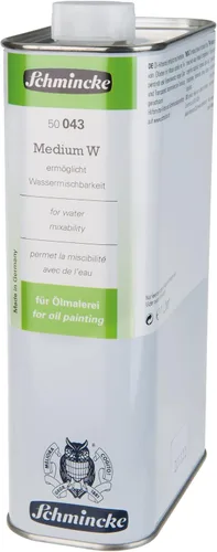 Vista 5 de Schmincke - Medio W, 2.0 fl oz, 50043025, líquido, hace que los colores al óleo se mezclen en agua, aumenta el brillo y la transparencia, inodoro