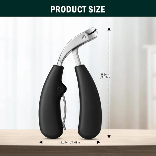 Vista 7 de FVION Innovador cortaúñas de cabeza angulada, cortaúñas profesional para uñas gruesas para personas mayores, cortaúñas inclinadas con atrapador
