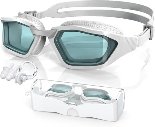 Vista 14 de Greatever Sleek Swim Goggles Unisex-Adult, UV400 Protection Swimming Goggles, HD Wide View Goggles, Anti Fog No Leakage