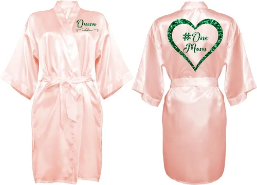 Vista 29 de Bata personalizada para mujer, tallas S-5XL, añade símbolos, texto y monogramas – Batas para bodas, viajes de niñas, cumpleaños y más