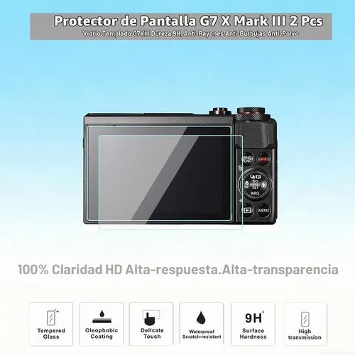 Vista 6 de Funda para cámara Canon G7X Mark III, color negro