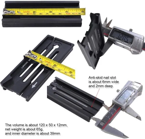 Vista 3 de iShoot Adaptador convertidor de abrazadera para cámara Arca-Swiss Fit de 1.535 in, placa de liberación rápida convertida a compatible con Manfrotto