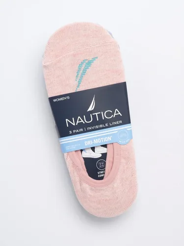 Vista 2 de Nautica Calcetines deportivos elásticos para mujer con agarre antideslizante paquete de 3
