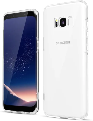 Vista 355 de oakxco Funda para teléfono Samsung Galaxy S8 de silicona líquida, delgada y fina de gel de goma suave TPU cubierta protectora simple llana