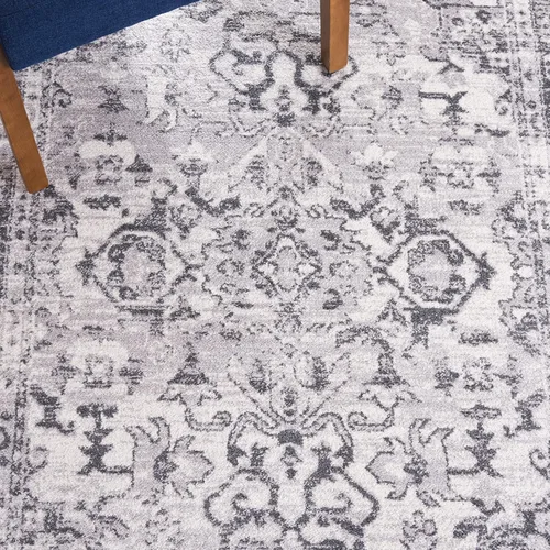 Vista 8 de SAFAVIEH Colección Toscana - Alfombra de pasillo, 2 x 9 pies, color marfil y gris, diseño oriental, no desprende pelusa y de fácil cuidado, ideal