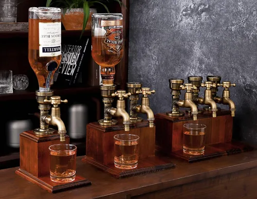 Vista 5 de Dispensador de bebidas para fiestas, accesorios de bar, regalos para amantes del vino, whisky, hombre, decoración de cuevas para marido, papá