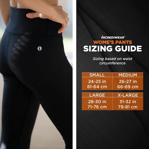 Vista 3 de Incrediwear Pantalones de rendimiento para mujer - Leggings deportivos para mujer, pantalones de correr y pantalones de entrenamiento