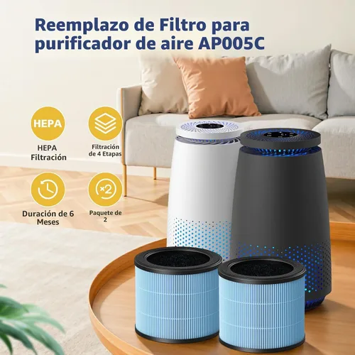 Vista 2 de Reemplazo del filtro de aire AP005C HEPA para los purificadores de aire