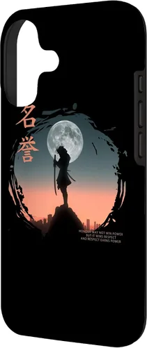 Vista 2 de Futuristic Ghost Samurai in Japanese Retro Cyberpunk Warrior Case for iPhone 17
