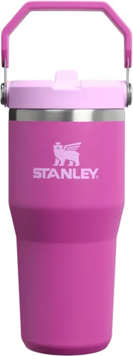 Vista 31 de STANLEY IceFlow 2.0 - Vaso con pajilla abatible con asa, 30 onzas, tapa giratoria y popote abatible, botella de agua a prueba de fugas, acero Tiza