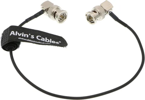 Vista 14 de Alvin's Cables BNC macho de ángulo recto a BNC hembra SDI Cable para cámara 50 ohmios