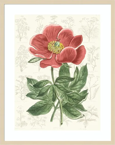 Vista 7 de Amanti Art Vision Studio - Lienzo decorativo para pared, 24 x 20 pulgadas, diseño de jardín de flores de peonía, arte de pared de flores, decoración
