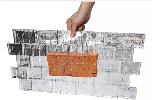 Vista 5 de SOVORM Paquete de 10 paneles de pared 3D de ladrillo sintético para despegar y pegar en marrón rojo, papel tapiz autoadhesivo para decoración