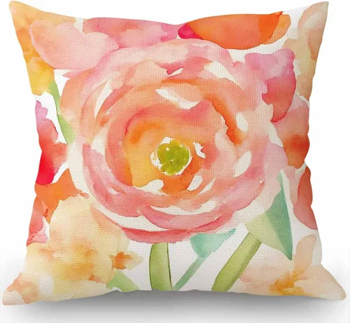 Vista 8 de Swono Funda de almohada con decoración floral mexicana, diseño étnico, pájaros y flores de cachemira, decoración de granja, funda de cojín de 18 x