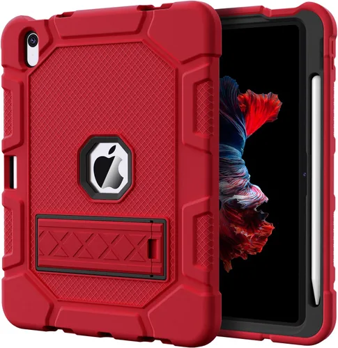 Vista 8 de Azzsy Funda para iPad 10.ª generación de 10.9 pulgadas, 2022, soporte integrado para lápiz Apple, funda protectora resistente a prueba de golpes