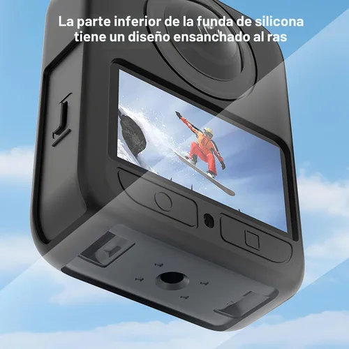 Vista 4 de Funda de silicona para DJJ Osmo 360 con protector de pantalla (paquete de 3), color negro para DJJ Osmo 360
