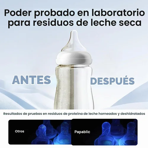 Vista 8 de Papablic Tabletas mejoradas para lavar biberones, 120