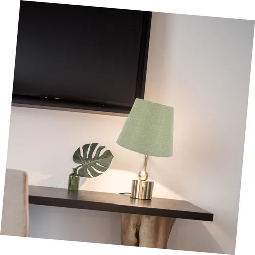 Vista 5 de Beaupretty Pantalla de tambor E14 con clip en pantallas de repuesto enchufables para lámpara colgante para sala de estar, hogar, hotel, verde
