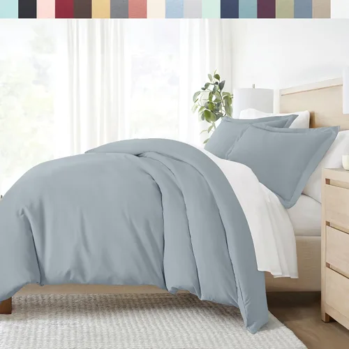 Vista 31 de Linen Market Funda de edredón individual para cama individual – Experimenta una comodidad similar a un hotel con una suavidad inigualable