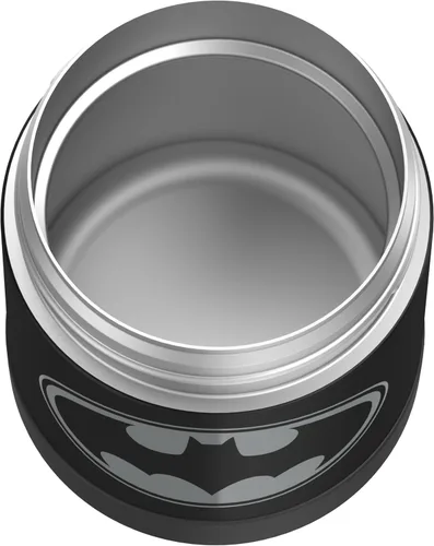 Vista 2 de THERMOS FUNTAINER - Tarro de comida para niños aislado al vacío de acero inoxidable de 10 onzas, Batman