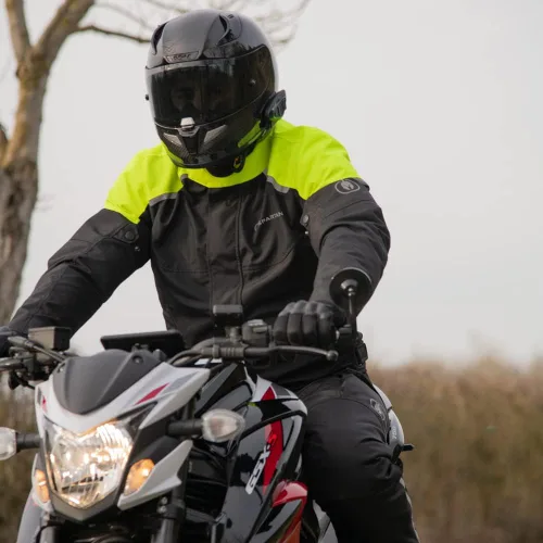 Vista 7 de Oxford - Spartan WP MS Men's Motorcycle Riding Jacket - Choose From Small - 3XL, Black or BlackFluorescent