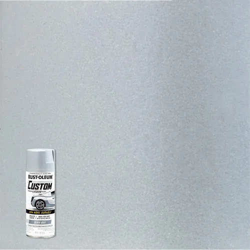 Vista 3 de Rust-Oleum 340569 Pintura en aerosol de laca personalizada para automóviles, 11 oz, gris plateado mate