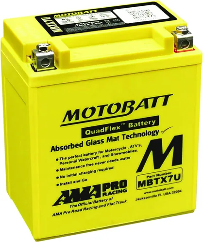 Vista 3 de MotoBatt DB Electrical MBTX7U Nueva Batería para Motobatt Batería 8Ah