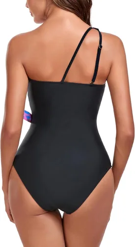 Vista 6 de RELLECIGA Trajes de baño de una pieza con nudo de corbata para mujer