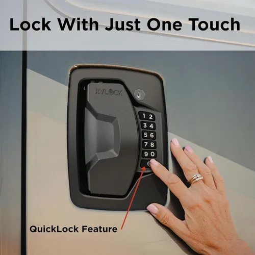 Vista 4 de RVLock Cerradura de puerta Atlas RV para autocaravana clase A/C, puerto